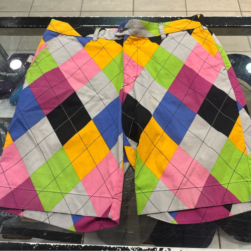 Loudmouth All Over Multicolor Golf Shorts Size 34 Athletic